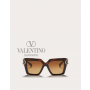 Shop replica valentino canada yorkdale I - Squared Acetate Vlogo Frame for Woman in Brown/gradient Brown
