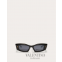 AAA quality fake valentino canada sale Iv - Rectangular Acetate Frame for Woman in Black/dark Grey