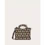 Fake Valentino toronto Le Troisième Mini Shopping Bag In Toile Iconographe for Woman in Beige/black