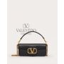 replicas valentino canada Locò Calfskin Shoulder Bag for Woman in Black