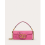 Knock off valentino canada store Locò Calfskin Shoulder Bag for Woman in Pink