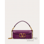 Shop fake valentino yorkdale toronto Locò Calfskin Shoulder Bag for Woman in Prune