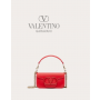 Fake Valentino toronto Locò Calfskin Shoulder Bag for Woman in Rouge Pur