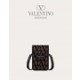Real quality fake valentino canada Loco' Toile Iconographe Cross Body Mini Bag for Man in Fondantblack