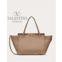 Buy knockoff valentino canada online Medium Grainy Calfskin Rockstud Bag for Woman in Poudre