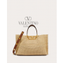Knockoff valentino Ottawa Medium Straw Summer Tote for Woman in Natural