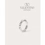 Replica valentino yorkdale toronto Metal Rockstud Ring for Man in Palladium