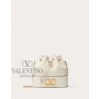 Top quality cheap valentino canada online Mini Bucket Bag In Nappa With Vlogo Signature Chain for Woman in Light Ivory