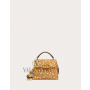 cheap fake valentino canada store Mini Vsling Handbag With 3d Embroidery for Woman in Bronzed Gold