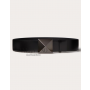 imitation valentino canada stores One Stud Shiny Calfskin Belt 40mm for Woman in Black
