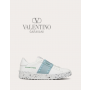 Buy replica Valentino toronto Open For A Change Sneaker In Bio-based Material for Woman in White/aquamarine