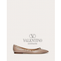 Buy fake valentino canada outlet Patent Rockstud Ballet Flat for Woman in Poudre