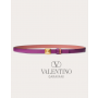 Buy knockoff valentino canada online Reversible One Stud Belt In Glossy Calfskin 12 Mm for Woman in Prune/gingerbread