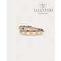 Buy knockoff valentino canada online Rockstud Calfskin Double-strap Bracelet for Woman in Poudre