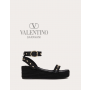 Buy replica Valentino toronto Rockstud Flatform Sandal In Calfskin 45mm for Woman in Black