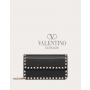 AAA quality fake valentino canada sale Rockstud Grainy Calfskin Chain Pouch for Woman in Black