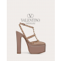 high quality fake valentino canada sale Rockstud Platform Pump In Patent Leather 155 Mm for Woman in Poudre