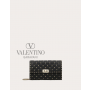 Discount valentino canada locations Rockstud Spike Nappa Leather Crossbody Clutch Bag for Woman in Black