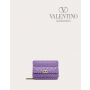 Fake Valentino toronto Small Nappa Rockstud Spike Bag for Woman in Wisteria