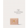 imitation valentino canada stores Small Nappa Roman Stud Wallet for Woman in Rose Cannelle