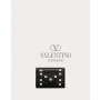 Top quality cheap valentino canada online Small Rockstud Calfskin Wallet for Woman in Black