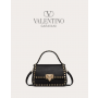 Shop fake valentino yorkdale toronto Small Rockstud Grainy Calfskin Handbag for Woman in Black