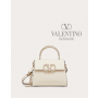 cheap fake valentino canada store Small Vsling Calfskin Handbag With Jewel Handle for Woman in Light Ivory