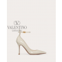 Top quality cheap valentino canada online Garavani Tan-go Patent Leather Pump 100mm for Woman in Light Ivory