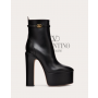 Shop replica valentino canada yorkdale Garavani Tan-go Platform Ankle Boot In Calfskin 155mm for Woman in Black