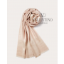 Knockoff valentino Ottawa Lurex Stole In Silk And Cashmere for Woman in Poudre