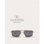 cheap knokcoff valentino canada outlet Vi - Rectangular Metal Frame in Gold/dark Grey