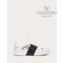 Knock off valentino canada store Vl7n Low-top Calfskin Sneaker With Bands for Man in White/marine/cerise