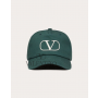 Knock off valentino canada store Vlogo Signature Baseball Cap for Man in Green/ivory