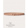 fakes valentino Ottawa Vlogo Signature Belt In Shiny Calfskin 20mm for Woman in Rose Cannelle