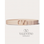 replicas valentino canada Vlogo Signature Belt In Shiny Calfskin 30mm for Woman in Powder Rose