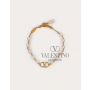 reps valentino canada locations Vlogo Signature Bracelet With Pearls for Woman in Gold