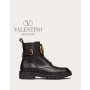 fakes valentino Ottawa Vlogo Signature Calfskin Combat Boot 35mm / .8 In. for Woman in Black