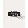 replicas valentino canada Vlogo Signature Leather Bracelet for Man in Black