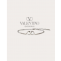 fakes valentino Ottawa Vlogo Signature Metal Bracelet for Man in Palladium