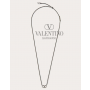 Buy replica Valentino toronto Vlogo Signature Metal Necklace for Man in Black/ruthenium