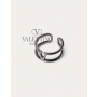 imitation valentino canada stores Vlogo Signature Metal Ring for Man in Ruthenium