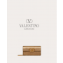 cheap fake valentino canada store Vlogo Signature Metallic Grainy Calfskin Wallet With Chain for Woman in Antique Brass Dark
