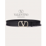 Cheap valentino canada stores Vlogo Type Calfskin Belt 30 Mm for Woman in Black