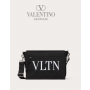 AAA quality fake valentino canada sale Vltn Nylon Messenger Bag for Man in Black/white