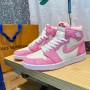 Air Jordan 1 High Unisex Crystal White Pink