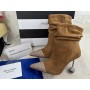 Aquazzura Ankle Boots 90mm Strass Embellished Brown