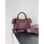 Balenciaga Mini Classic City Bag Lambskin Burgundy