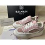 Balmain Women Racer Low-Top-Sneaker Velvet Pink