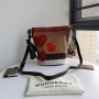 Burberry Ashby Canvas Check Sequin Heart Mini Crossbody