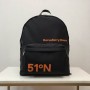 Burberry Horseferry-Print Backpack Black Orange